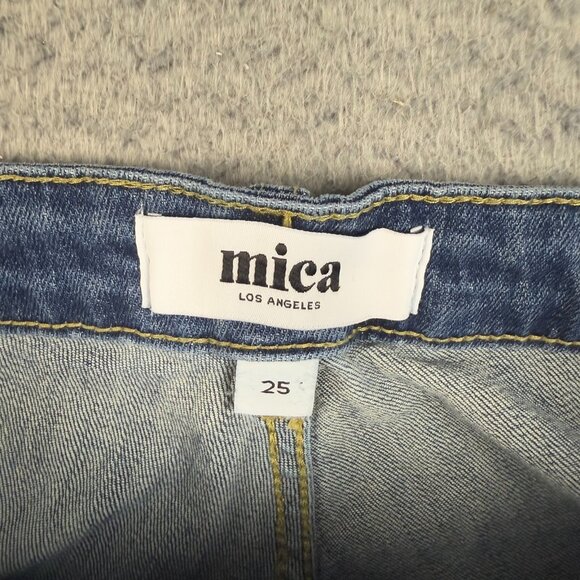 Women's Barrel Leg Jeans Size 25 Blue High RIse Baggy Ankle Denim Cotton Blend - Picture 4 of 6